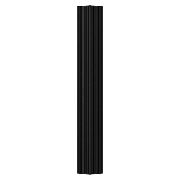 Ekena Millwork 3" x 9' Endura-Aluminum Column, Square Shaft (Load-Bearing 8,000 lbs), Non-Tapered, FLuted EA0309ENFSG - main